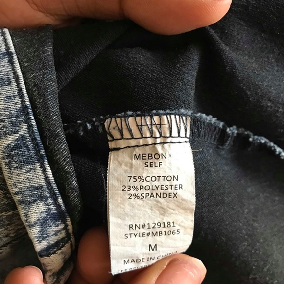 Mebon Denim Bodycon Dress Size M - Picture 5 of 6